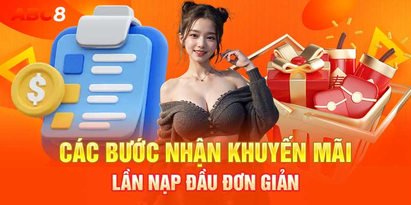 Các bước nhận khuyến mãi lần nạp đầu đơn giản